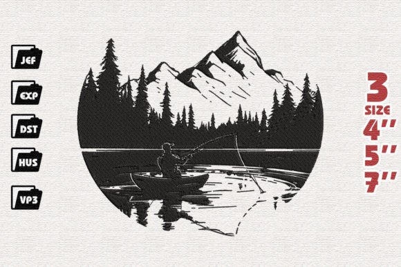 A Man Fishing Embroidery Design Review
