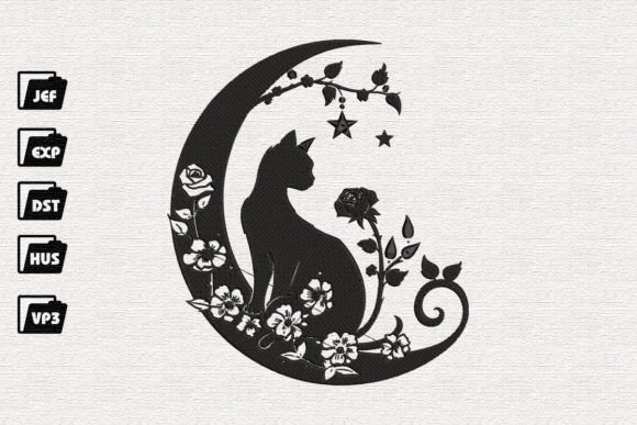 Cat and Moon Embroidery Review