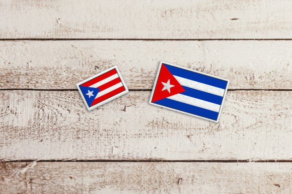 Cuba or Puerto Rico Flag Feltie Applique Review