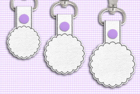 Scalloped Circle Blank ITH Key Fob Review