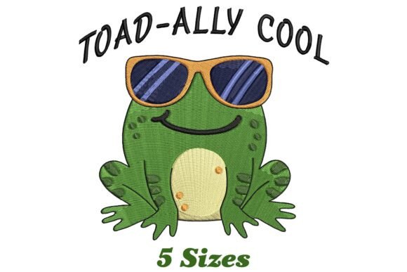 Toadally Cool Funny Frog Embroidery Review