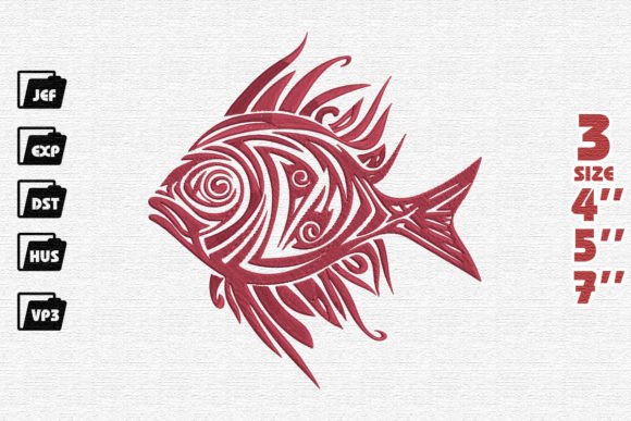 Tribal Fish Embroidery Design Review
